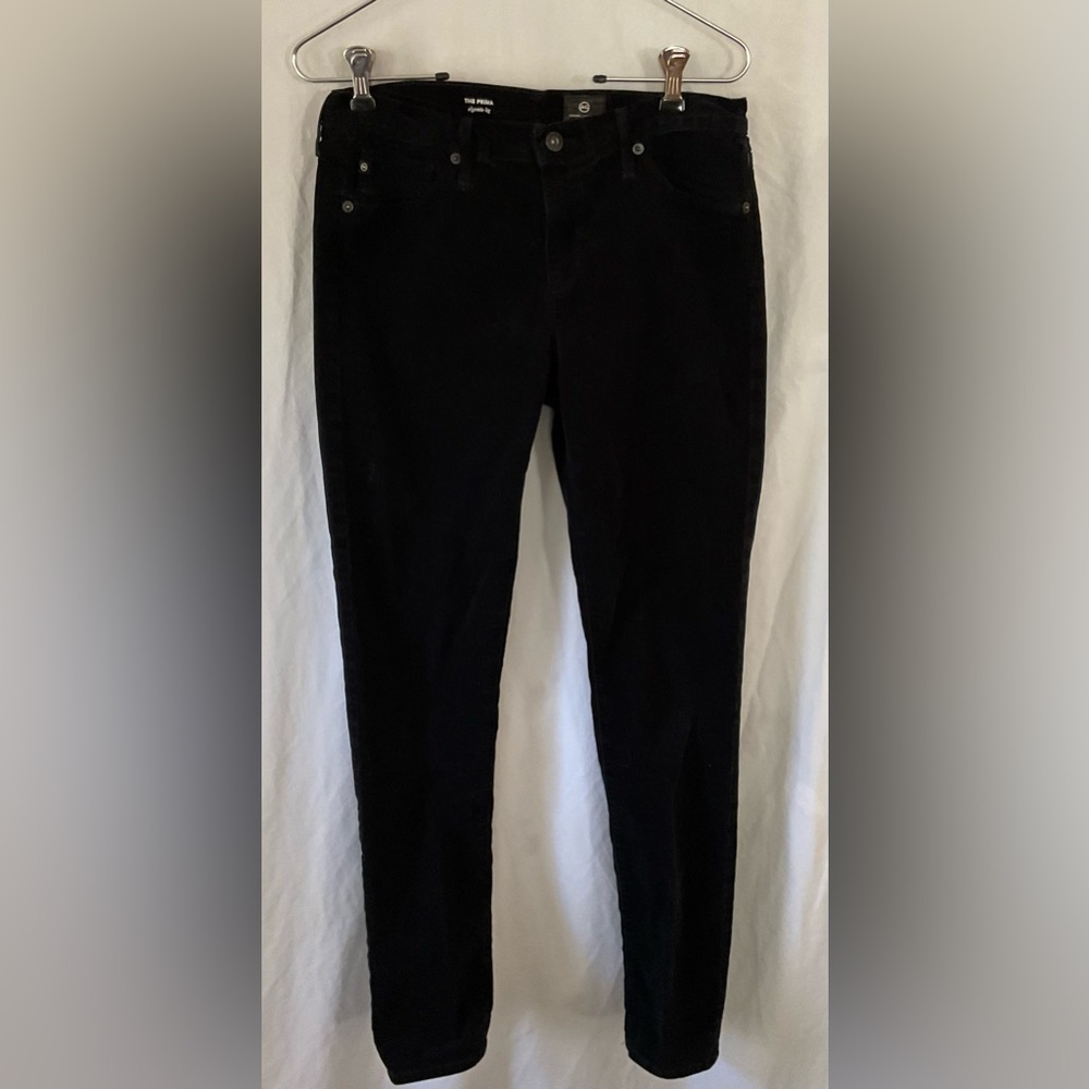 Ag Adriano Goldschmied navy corduroy prima cigarette leg mid size 28
